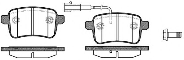 Imagine set placute frana,frana disc REMSA 1450.02