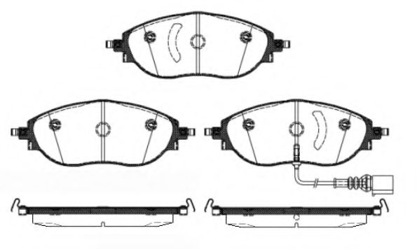 Imagine set placute frana,frana disc REMSA 1470.01