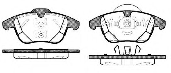 Imagine set placute frana,frana disc REMSA 1482.00