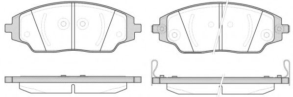 Imagine set placute frana,frana disc REMSA 1537.02