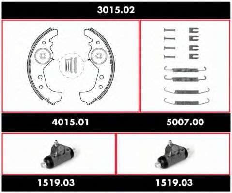 Imagine Set frana, frana tambur REMSA 3015.02