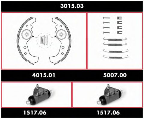 Imagine Set frana, frana tambur REMSA 3015.03