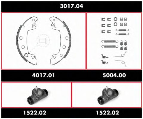 Imagine Set frana, frana tambur REMSA 3017.04