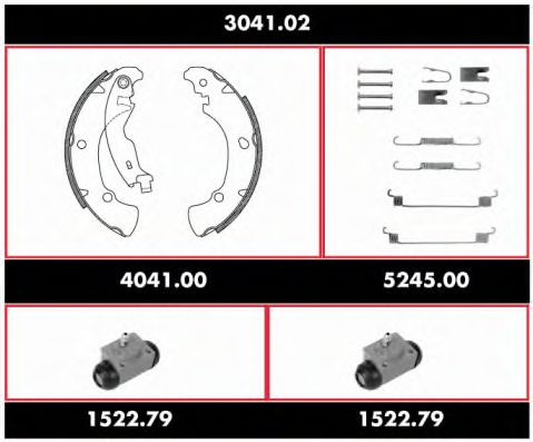 Imagine Set frana, frana tambur REMSA 3041.02