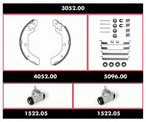 Imagine Set frana, frana tambur REMSA 3052.00