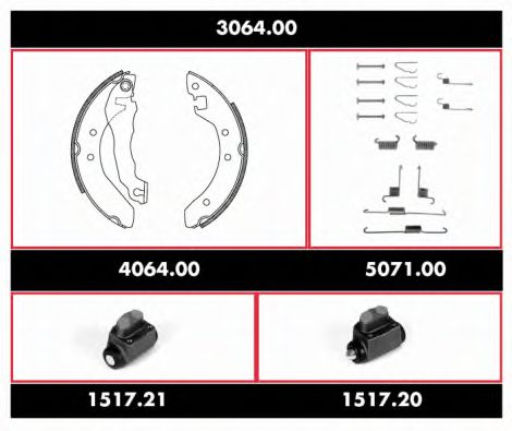 Imagine Set frana, frana tambur REMSA 3064.00