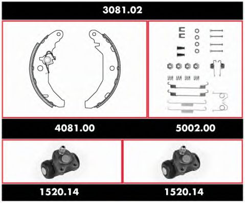 Imagine Set frana, frana tambur REMSA 3081.02