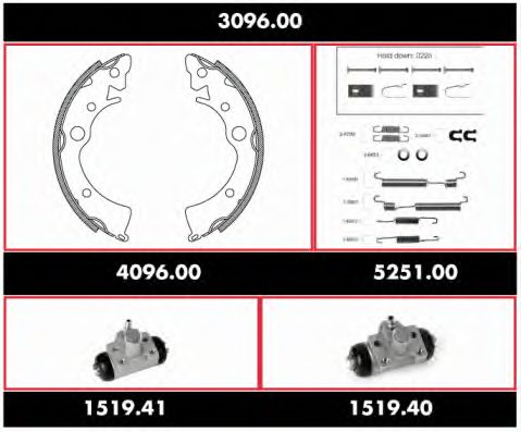 Imagine Set frana, frana tambur REMSA 3096.00