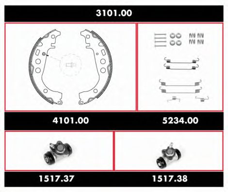 Imagine Set frana, frana tambur REMSA 3101.00