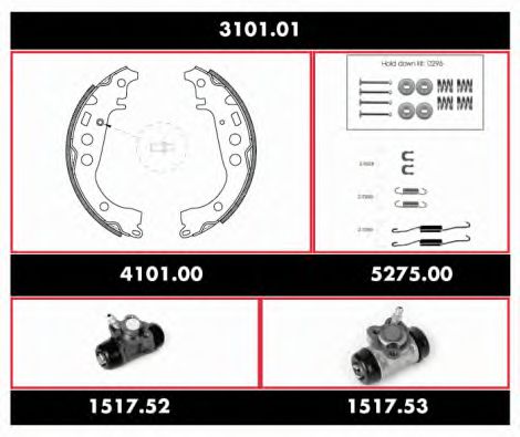 Imagine Set frana, frana tambur REMSA 3101.01