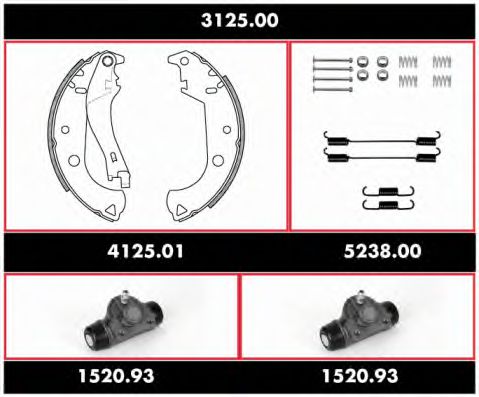 Imagine Set frana, frana tambur REMSA 3125.00