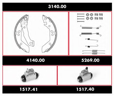 Imagine Set frana, frana tambur REMSA 3140.00