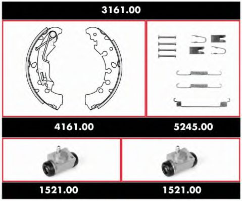 Imagine Set frana, frana tambur REMSA 3161.00