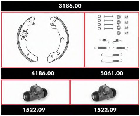 Imagine Set frana, frana tambur REMSA 3186.00