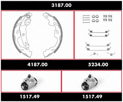 Imagine Set frana, frana tambur REMSA 3187.00