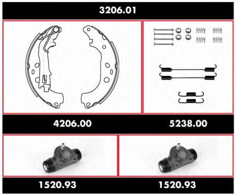 Imagine Set frana, frana tambur REMSA 3206.01