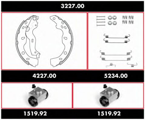 Imagine Set frana, frana tambur REMSA 3227.00