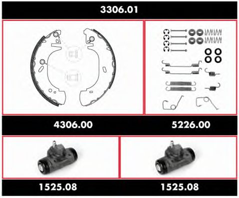 Imagine Set frana, frana tambur REMSA 3306.01