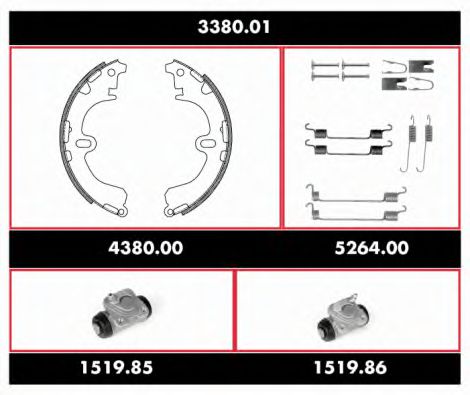 Imagine Set frana, frana tambur REMSA 3380.01