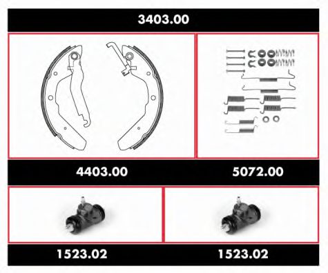 Imagine Set frana, frana tambur REMSA 3403.00