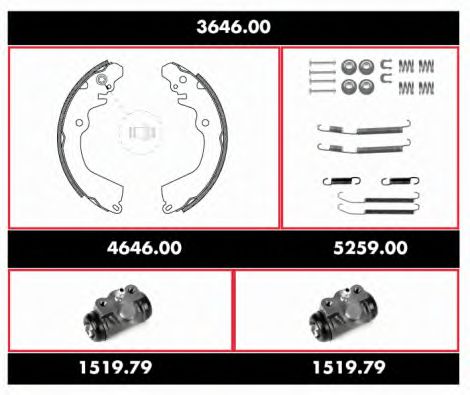 Imagine Set frana, frana tambur REMSA 3646.00