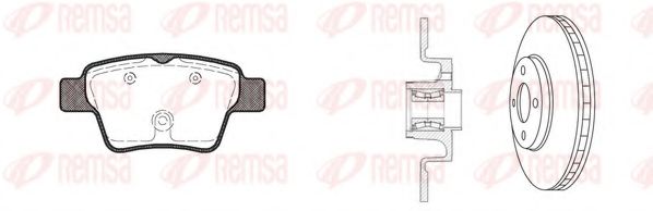 Set frana, frana disc REMSA 81138.21