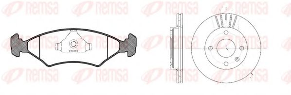 Imagine Set frana, frana disc REMSA 8119.01