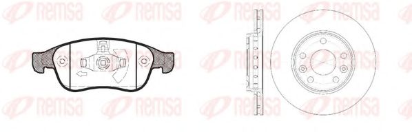 Set frana, frana disc REMSA 81248.01