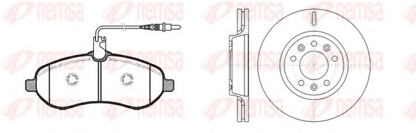 Set frana, frana disc REMSA 81292.01