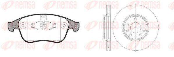 Set frana, frana disc REMSA 81350.00