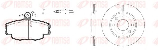 Imagine Set frana, frana disc REMSA 8141.03