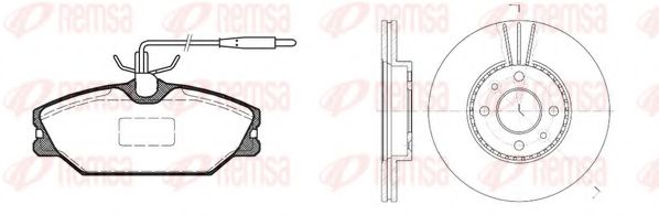 Imagine Set frana, frana disc REMSA 8208.01