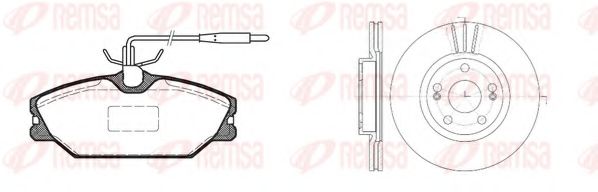 Imagine Set frana, frana disc REMSA 8208.05