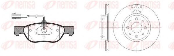 Set frana, frana disc REMSA 8587.03