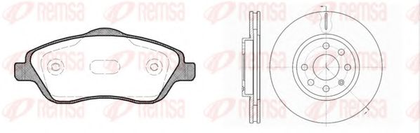 Imagine Set frana, frana disc REMSA 8774.03