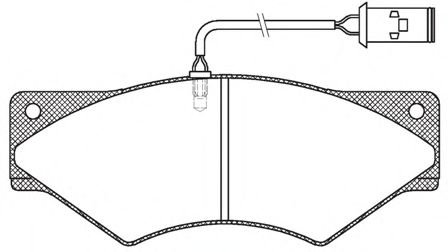 Imagine set placute frana,frana disc REMSA JCA 436.40