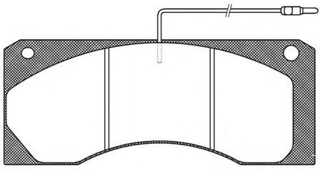 Imagine set placute frana,frana disc REMSA JCA 585.40