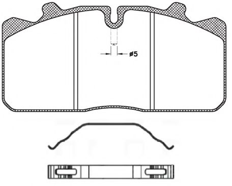 Imagine set placute frana,frana disc REMSA JCA 658.00