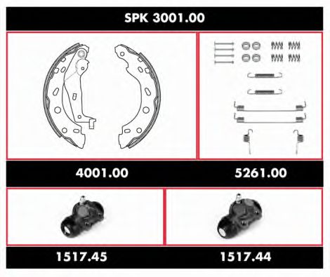 Imagine Set frana, frana tambur REMSA SPK 3001.00