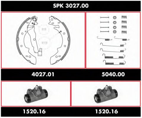 Imagine Set frana, frana tambur REMSA SPK 3027.00