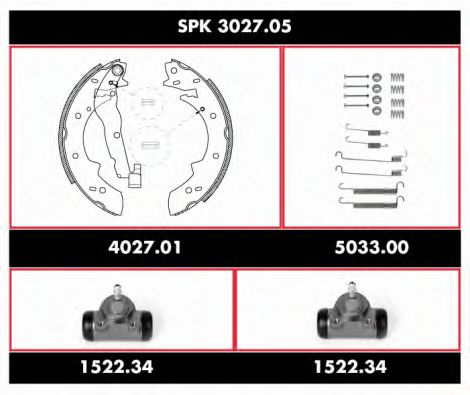 Imagine Set frana, frana tambur REMSA SPK 3027.05