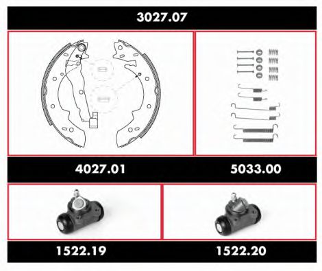 Imagine Set frana, frana tambur REMSA SPK 3027.07