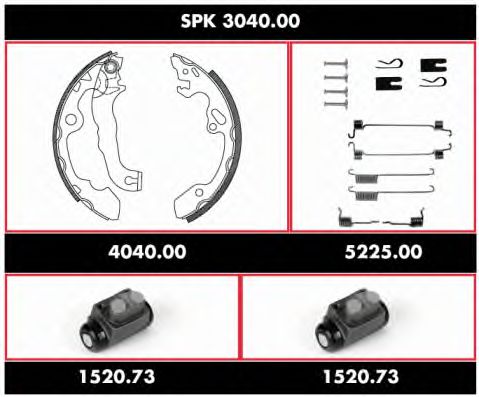 Imagine Set frana, frana tambur REMSA SPK 3040.00