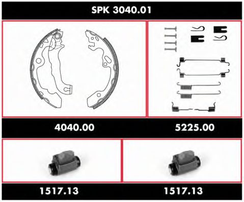 Imagine Set frana, frana tambur REMSA SPK 3040.01