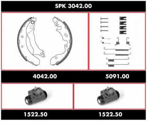 Imagine Set frana, frana tambur REMSA SPK 3042.00