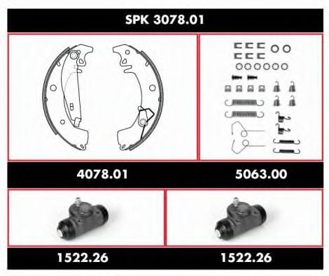 Imagine Set frana, frana tambur REMSA SPK 3078.01