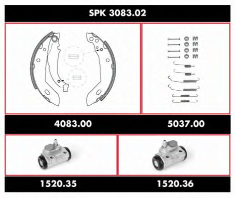 Imagine Set frana, frana tambur REMSA SPK 3083.02