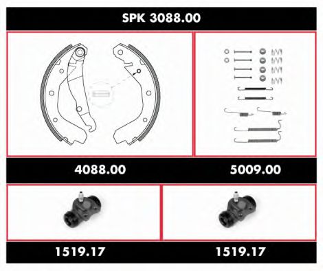 Imagine Set frana, frana tambur REMSA SPK 3088.00