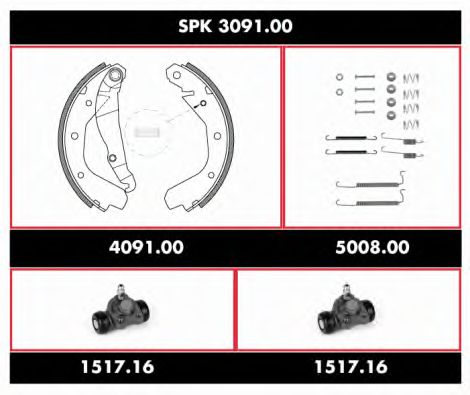 Imagine Set frana, frana tambur REMSA SPK 3091.00