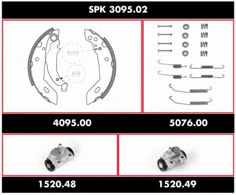 Imagine Set frana, frana tambur REMSA SPK 3095.02